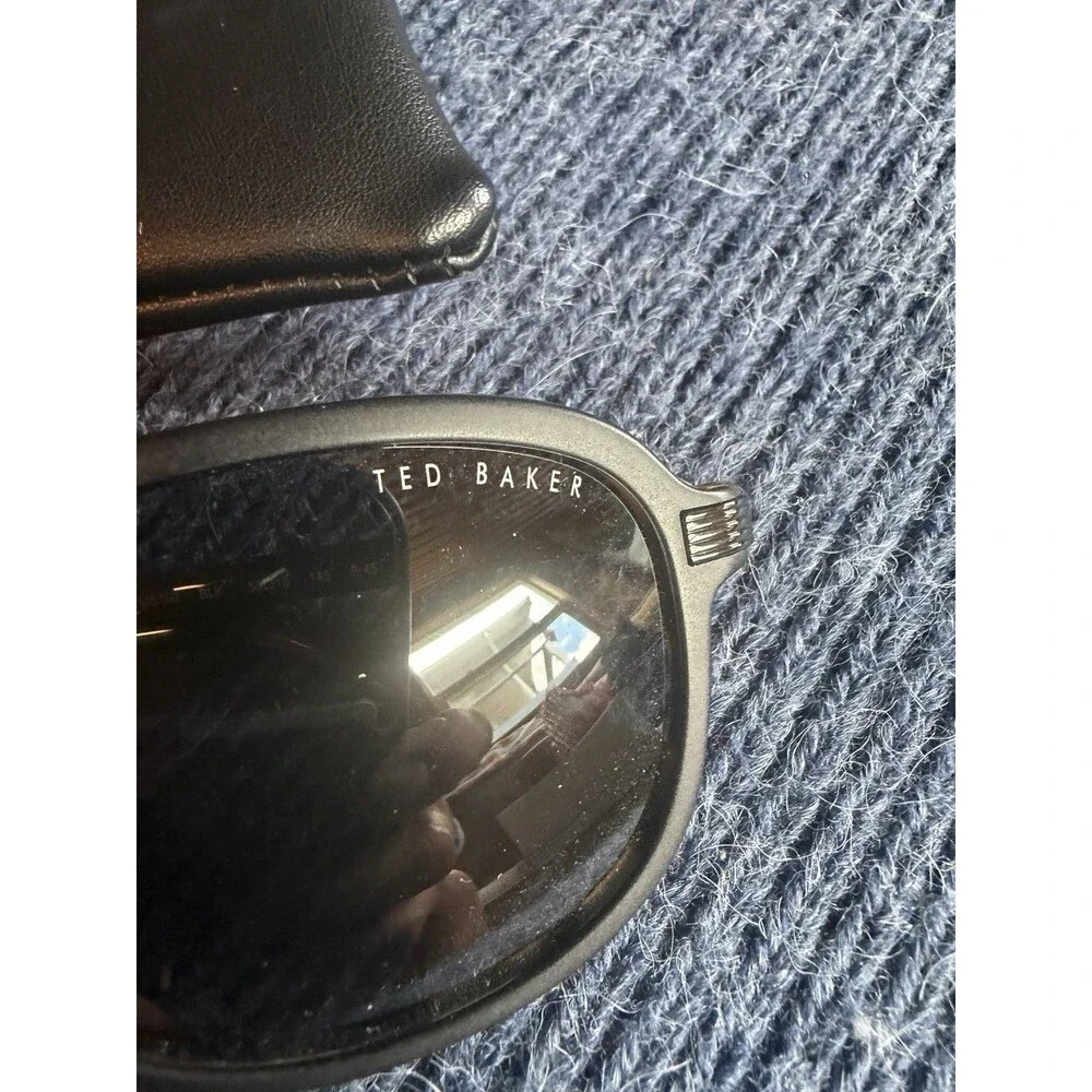 Ted Baker Polarized Sunglasses Aviator Tortoise TMS 190 59 18 145 w/Case